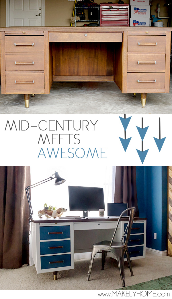 Mid-Century Desk gets a Modern Touch | Makely School for Girls