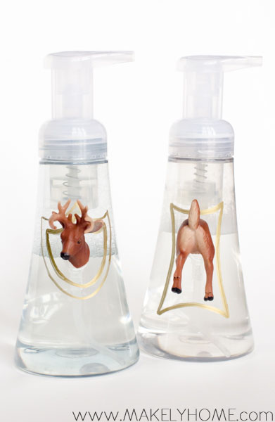 Oh, Deer!  Fun and Easy DIY Soap Dispensers #Crafts | Makely School for Girls