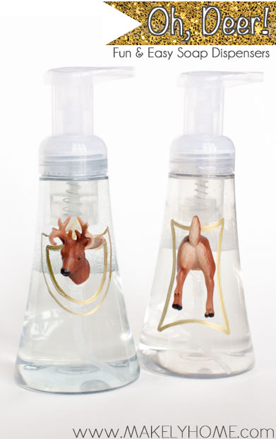 Oh, Deer!  Fun and Easy DIY Soap Dispensers #Crafts | Makely School for Girls