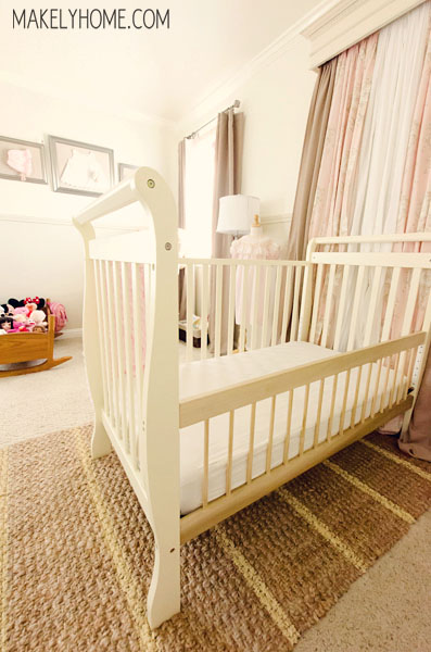Baby Girl Nursery Ideas via MakelyHome.com