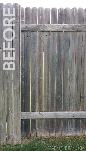 Fence Staining 101 - How to Wash and Stain a Fence via MakelyHome.com