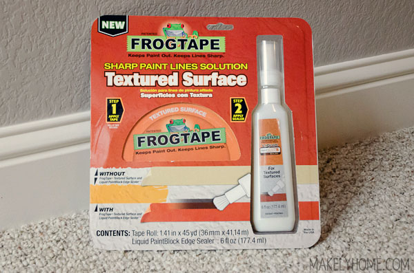 My experience with the new orange FrogTape for Textured Surfaces via MakelyHome.com