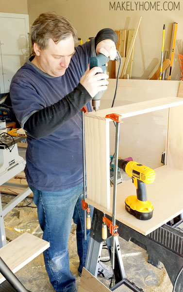 how to build a Crate & Barrel Steppe dresser via MakelyHome.com