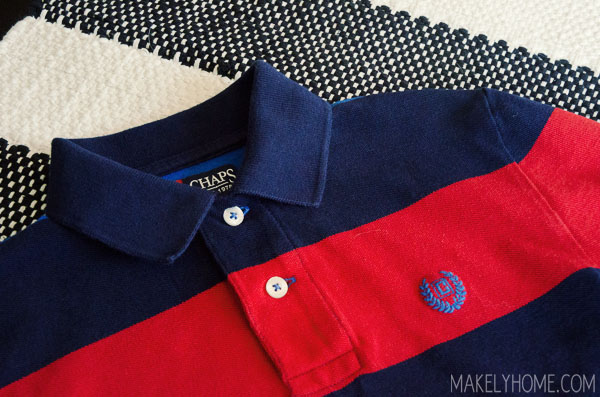 How to care for a polo shirt so that the collar doesn't curl or crease!  via MakelyHome.com