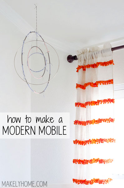 How to Make a Modern Mobile via MakelyHome.com