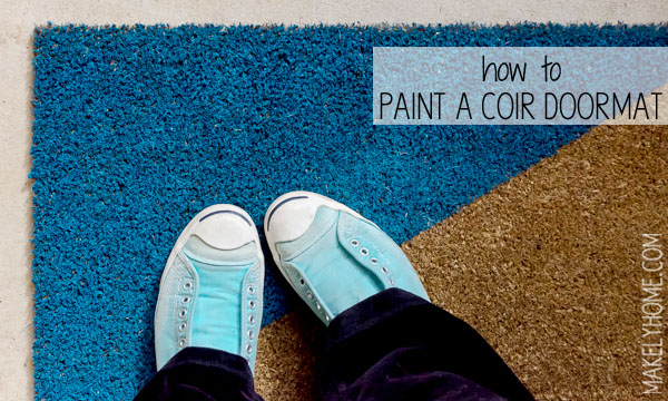 How to Paint a Coir Doormat via MakleyHome.com