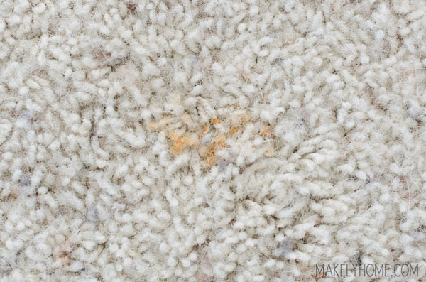 How to remove rust on carpet via MakelyHome.com - I tried everything I read on the internet and figured out what worked best!