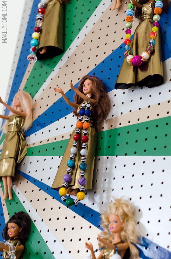 DIY Barbie Doll Jewelry Holder