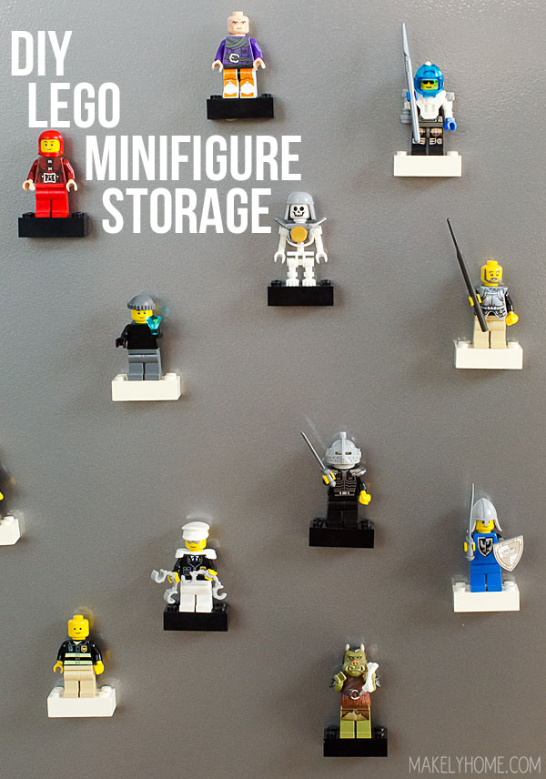 DIY Lego Minifigure Storage via MakelyHome.com
