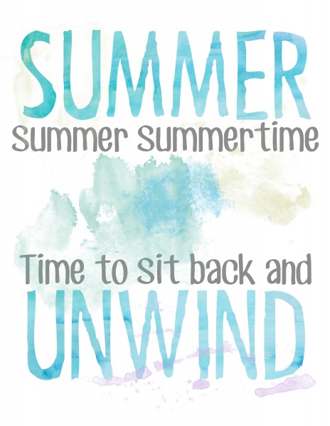 Free Summer Watercolor Printable