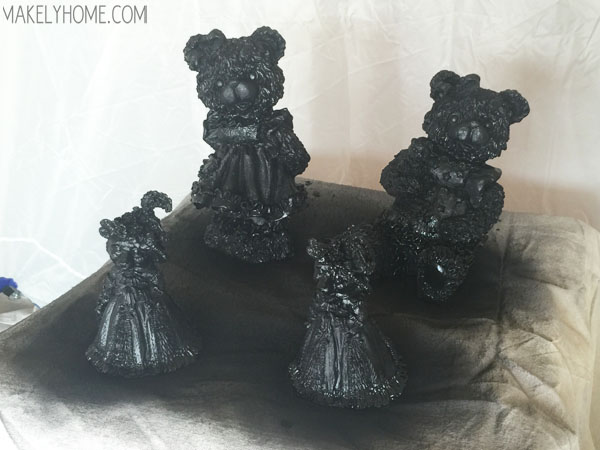 Halloween Teddy Bear Figurines