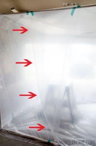 $50 DIY Collapsible Spray Paint Tent via MakelyHome.com