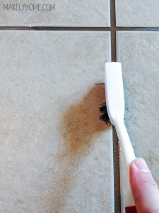 How to Clean Tile and Grout Without Chemicals via MakelyHome.com