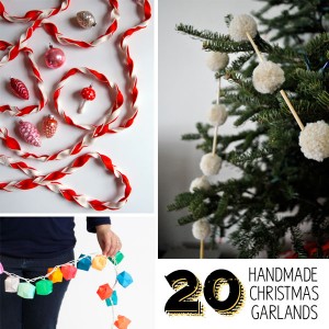 20 handmade holiday garlands via MakelyHome.com