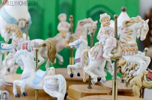How to give thrift store carousel horses a modern look via MakelyHome.com