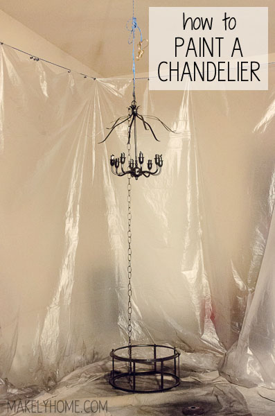 How To Paint A Chandelier, Can I Spray Paint A Chandelier