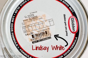 Formula for 'Lindsay White' - the brightest and most crisp white there is via MakelyHome.com
