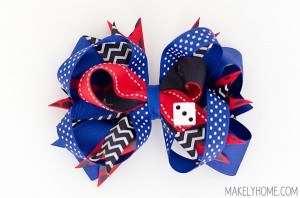 How to Make Stacked Hair Bows via MakelyHome.com