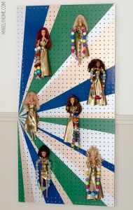 DIY Barbie jewelry holder for little girls via MakelyHome.com