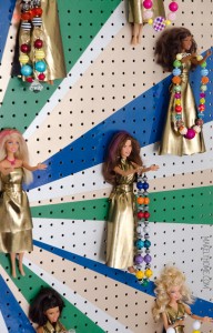 DIY Barbie jewelry holder for little girls via MakelyHome.com