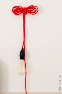 bundled cloth cord lamp via MakelyHome.com