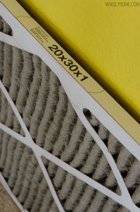 Help prevent allergens lurking in the home by changing your HVAC filter on a regular basis (and make it easier to paint your walls) #HealthierHome