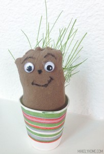 Grassy Buddy - super easy kid's craft