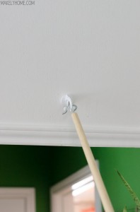 how to replace an old, dirty attic cord with a cheap and easy hook and pull
