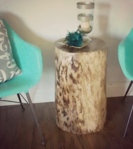 DIY stump table