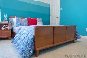 No hassle update for a Mid-Century Modern bed